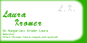 laura kromer business card